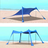 Portable Windproof Beach & Camping Canopy Tent – 5–6 Person Sun Shelter (3m x 3m)